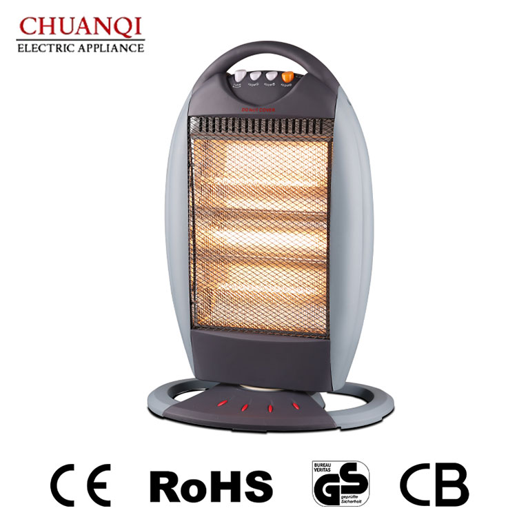 1200W 3 Boru Tutacaqlı və Pultlu Halogen Qızdırıcı