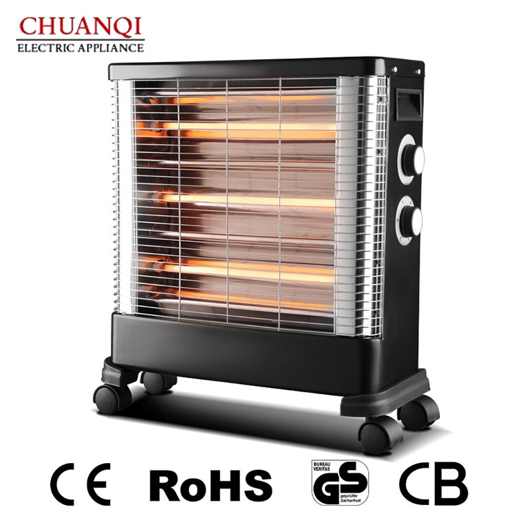 Termostatlı 2400W 4 Boru Kvars Qızdırıcısı